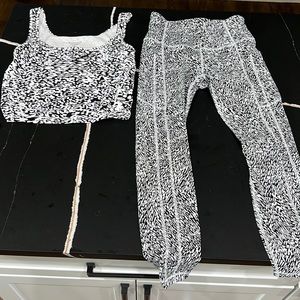 Athleta top and leggings